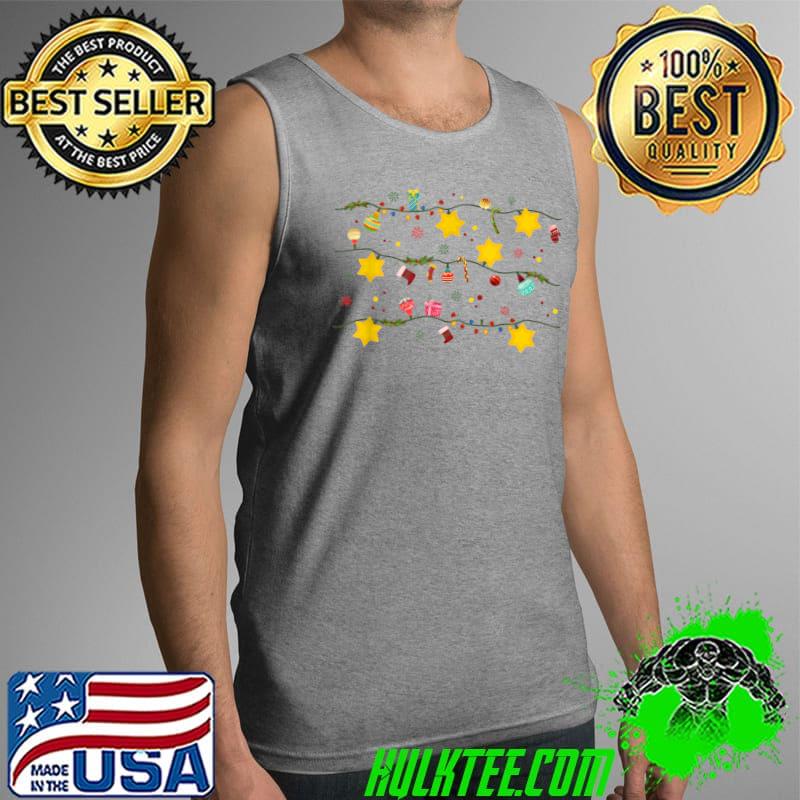 Christmas Lights Ornament Decor T-Shirt Men Women Kids T-Shirt Tank Top Christmas Lights Ornament Decor T-Shirt Men Women Kids T-Shirt Tank Top