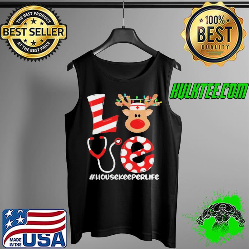 Christmas Nurse Love Housekeeper Santa Reindeer Nurse Hat Elf Sweater Shirt Tank Top Christmas Nurse Love Housekeeper Santa Reindeer Nurse Hat Elf Sweater Shirt Tank Top