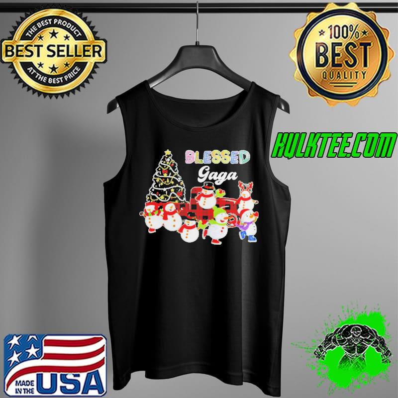 Christmas Snowman Blessed Gaga Christmas Sweater Shirt Tank Top Christmas Snowman Blessed Gaga Christmas Sweater Shirt Tank Top