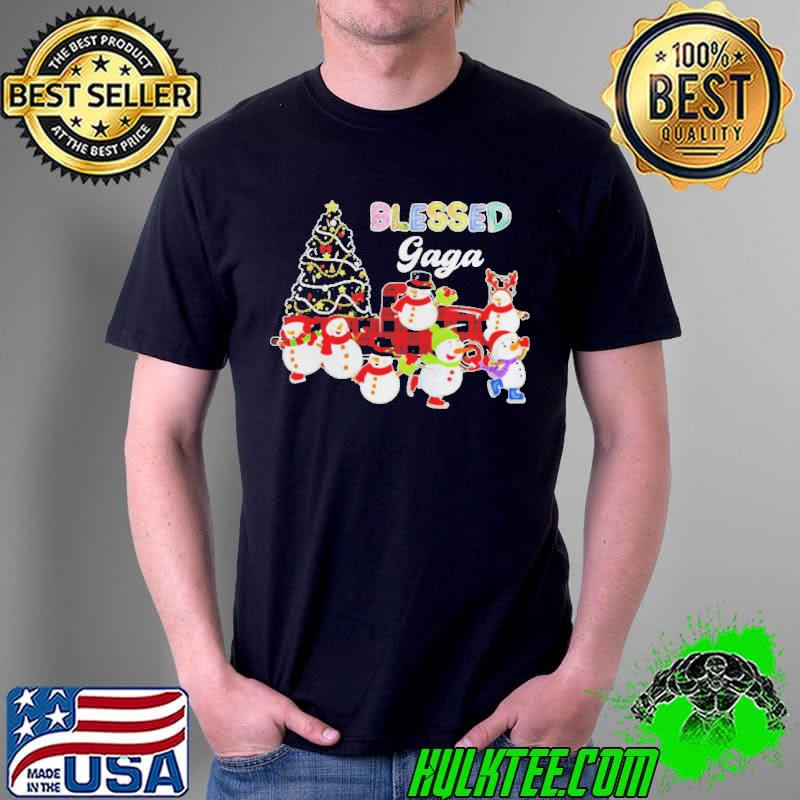Christmas Snowman Blessed Gaga Christmas Sweater Shirt Unisex Christmas Snowman Blessed Gaga Christmas Sweater Shirt Unisex