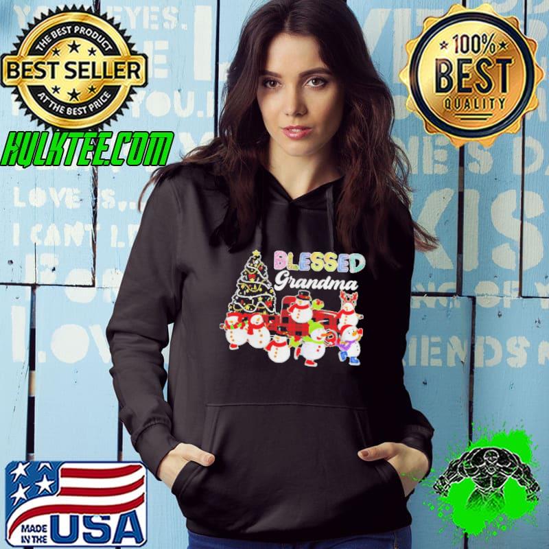 Christmas Snowman Blessed Grandma Christmas Sweater Shirt