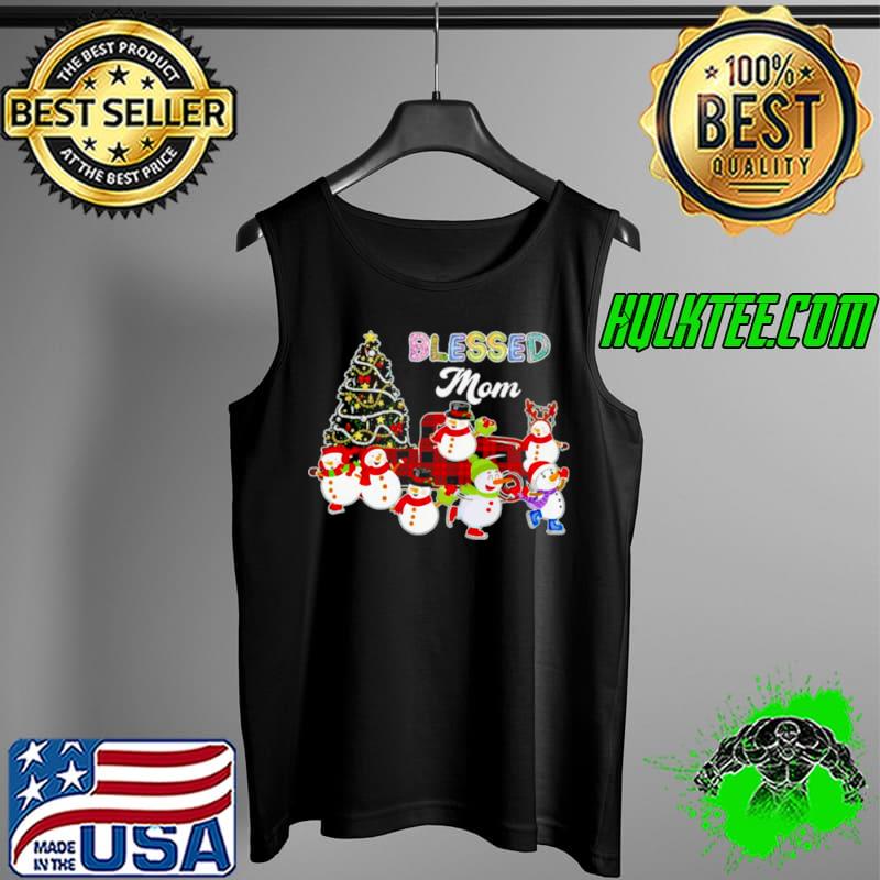 Christmas Snowman Blessed Mom Christmas Sweater Shirt Tank Top Christmas Snowman Blessed Mom Christmas Sweater Shirt Tank Top
