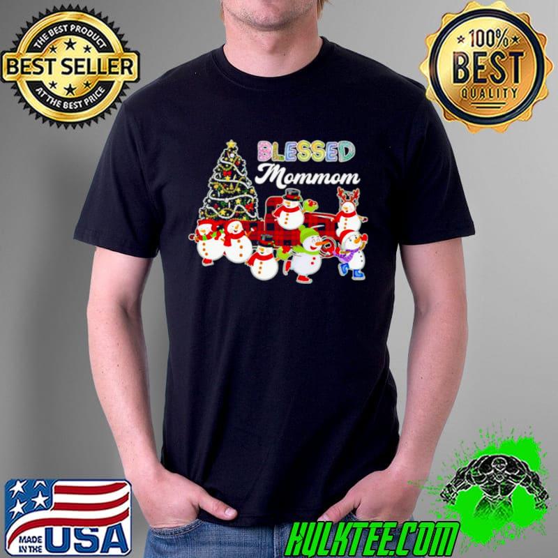 Christmas Snowman Blessed Mommom Christmas Sweater Shirt Unisex Christmas Snowman Blessed Mommom Christmas Sweater Shirt Unisex
