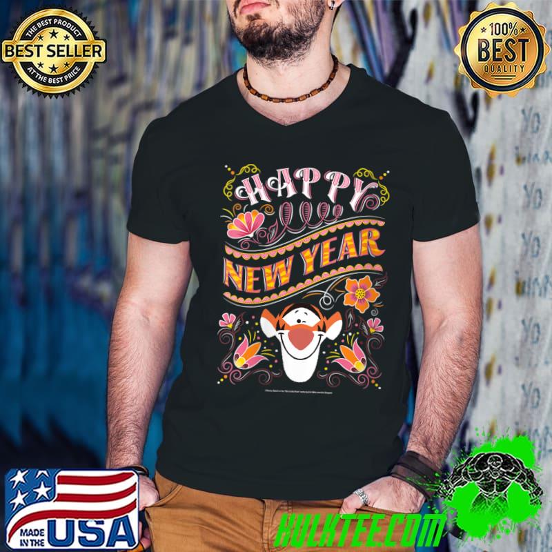 Disney Mickey And Friends Lunar New Year Tigger Spirit T-Shirt Guys V Neck Disney Mickey And Friends Lunar New Year Tigger Spirit T-Shirt Guys V Neck