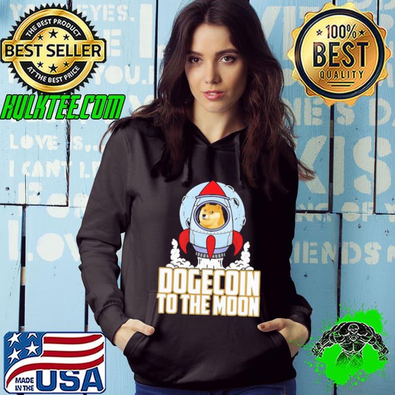 Dogecoin To The Moon Rocket Shirt