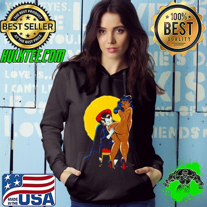 Dracula Vampire butt black girl shirt