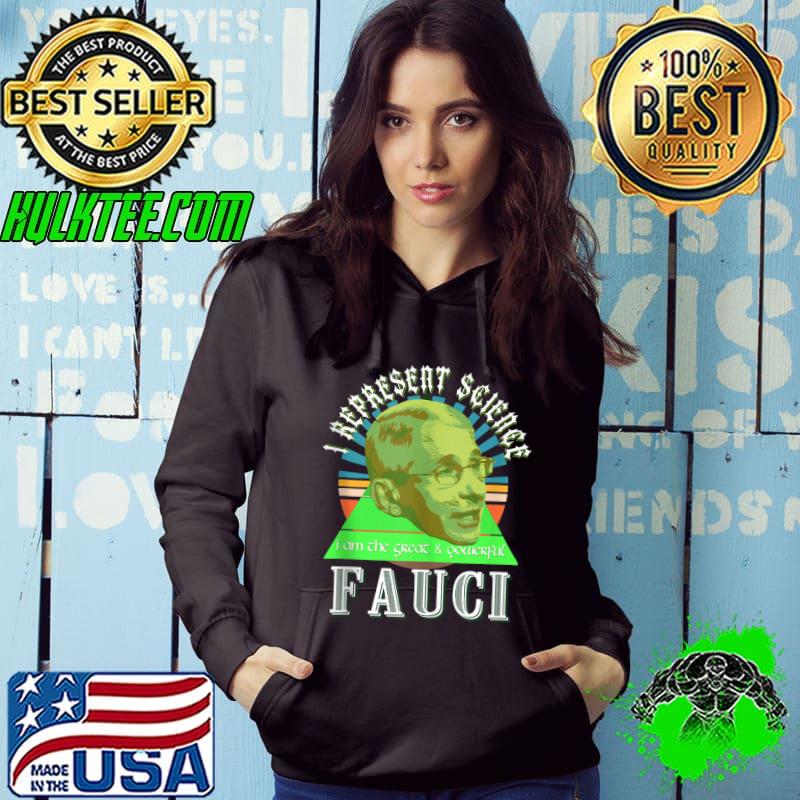 Fauci Represent Science Wizard Anti Liberal Mask T- Hoodie Fauci Represent Science Wizard Anti Liberal Mask T- Hoodie