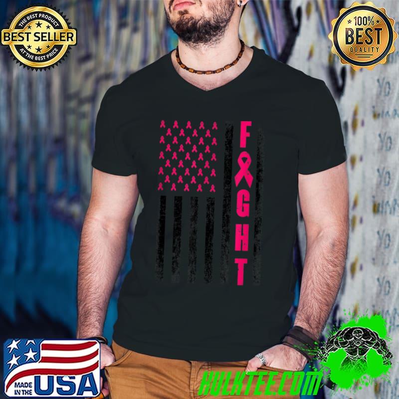 Fight Breast Survivor American Flag Breast Cancer Awareness T Shirt Guys V Neck Fight Breast Survivor American Flag Breast Cancer Awareness T Shirt Guys V Neck