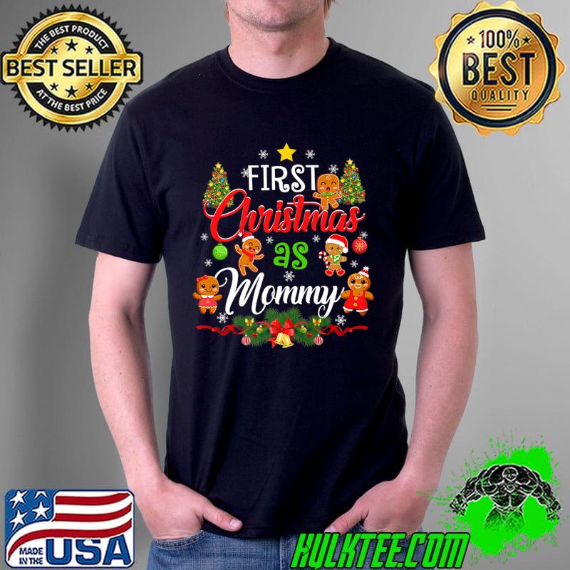 First Christmas As Mommy Family Matching Pajama Holiday Premium T-Shirt Unisex First Christmas As Mommy Family Matching Pajama Holiday Premium T-Shirt Unisex
