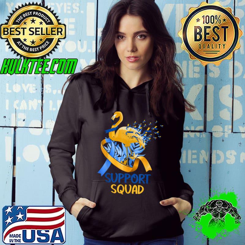 Flamingo Down Syndrome Awareness Support Squad T-Shirt