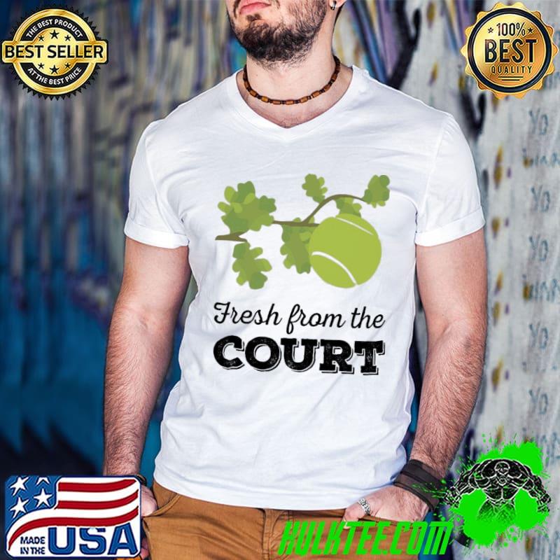 Fresh From The Court Slogan Wimbledon Sports Ball T-Shirt