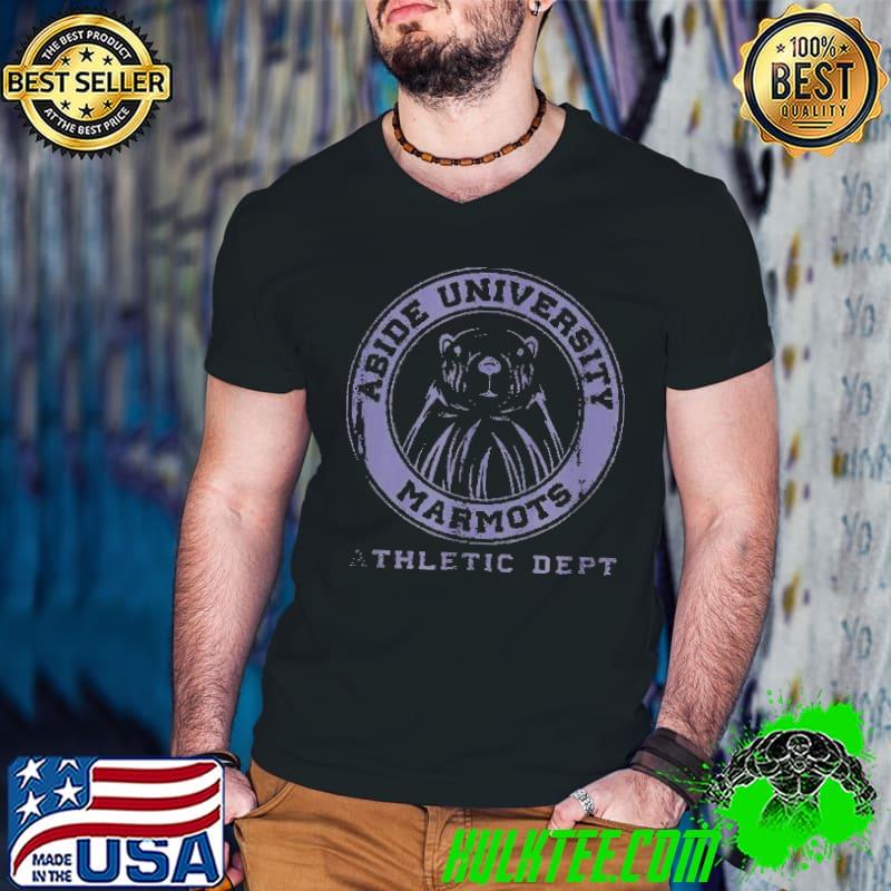 Funny Abide University Marmot T-Shirt