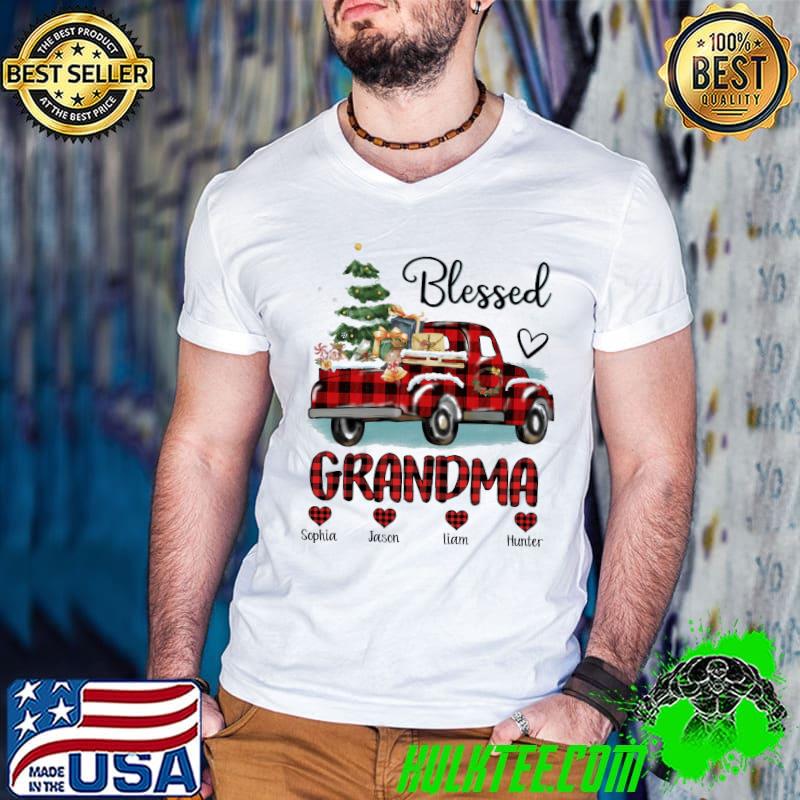 Funny Blessed Grandma Sophia Jason Liam Hunter Christmas Shirt