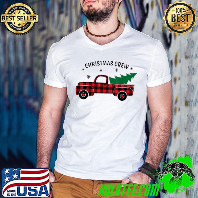 Funny Cute Family Christmas Crew Matching Pajama Truck Tree T-Shirt
