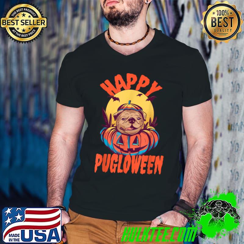 Funny Happy Pugloween Funny Halloween Pug Dog T Shirt Guys V Neck Funny Happy Pugloween Funny Halloween Pug Dog T Shirt Guys V Neck
