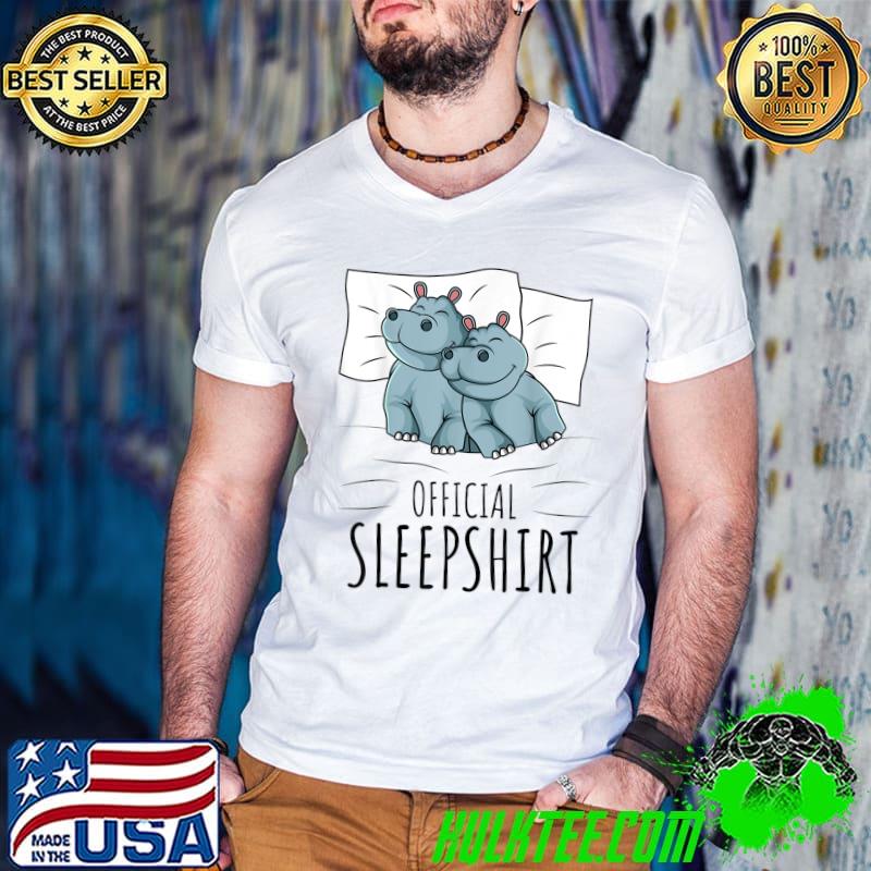 Funny Hippo Hippopotamus Lover Official Sleepshirt T-Shirt Guys V Neck Funny Hippo Hippopotamus Lover Official Sleepshirt T-Shirt Guys V Neck