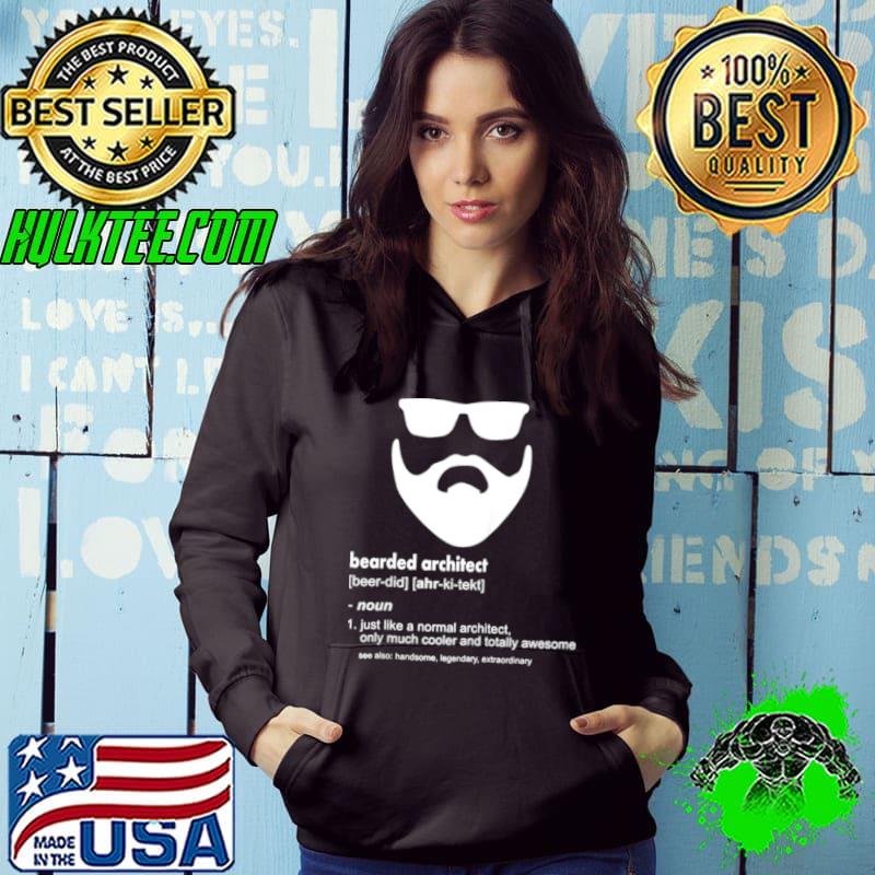 Funny Mens Bearded Architect Hoodie Funny Mens Bearded Architect Hoodie