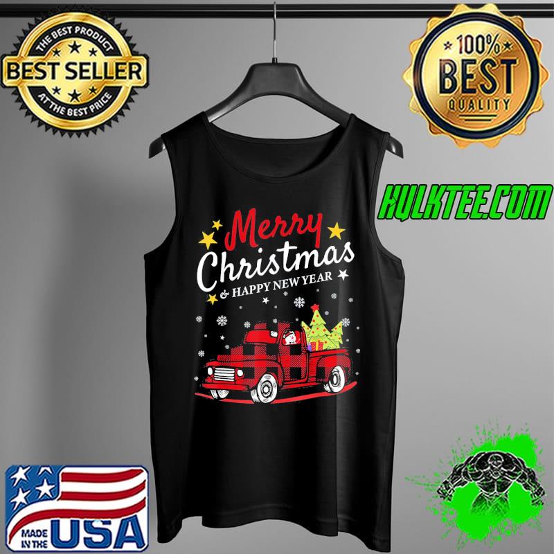 Funny Merry Christmas Buffalo Truck Snowman Tree Red Plaid Xmas T-Shirt Tank Top Funny Merry Christmas Buffalo Truck Snowman Tree Red Plaid Xmas T-Shirt Tank Top