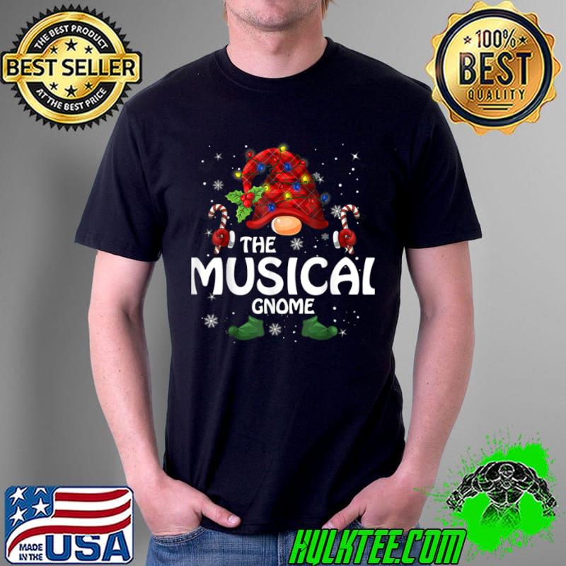 Funny Musical Gnome Matching Family Group Christmas Party Pajama T Shirt Unisex Funny Musical Gnome Matching Family Group Christmas Party Pajama T Shirt Unisex