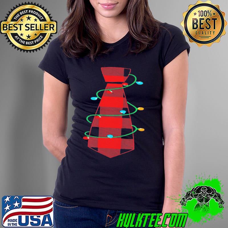 Funny MY CHRISTMAS LIGHTS TIE Pajama Xmas Halloween Shirt Ladies Tee Funny MY CHRISTMAS LIGHTS TIE Pajama Xmas Halloween Shirt Ladies Tee