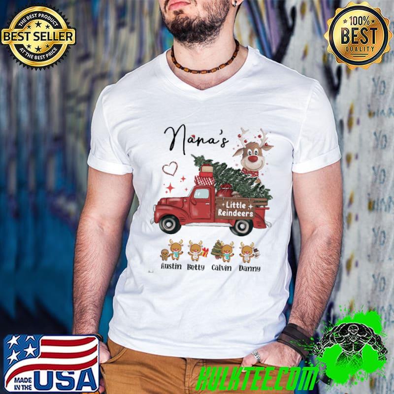 Funny Nana's Little Reindeers Christmas Shirt