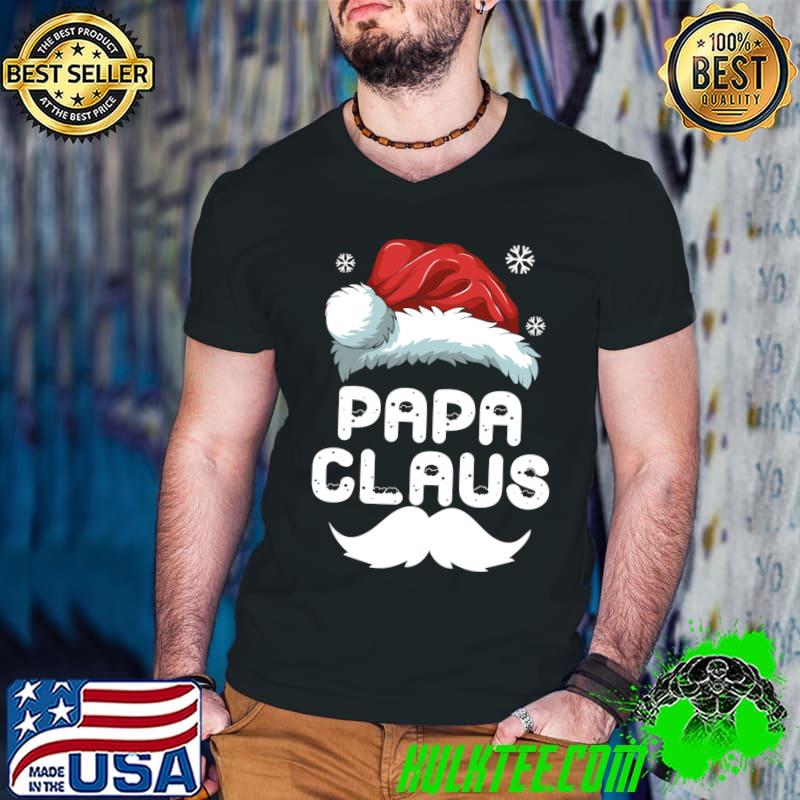 Funny Papa Claus Matching Family Christmas Pajamas Xmas Santa T-shirt