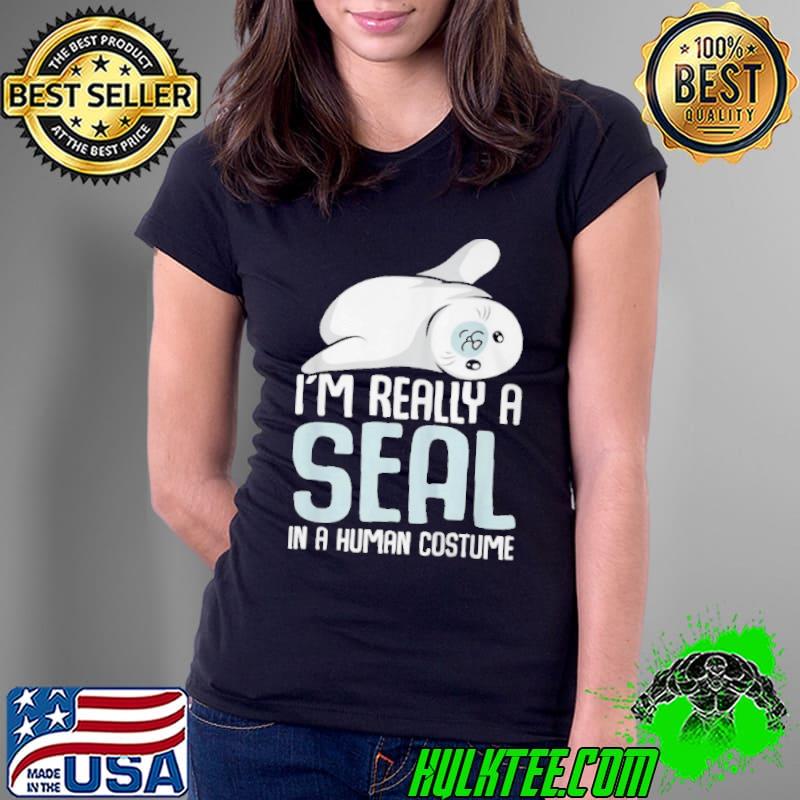 Funny Seal costume sea lion seals girls boys Ladies Tee Funny Seal costume sea lion seals girls boys Ladies Tee