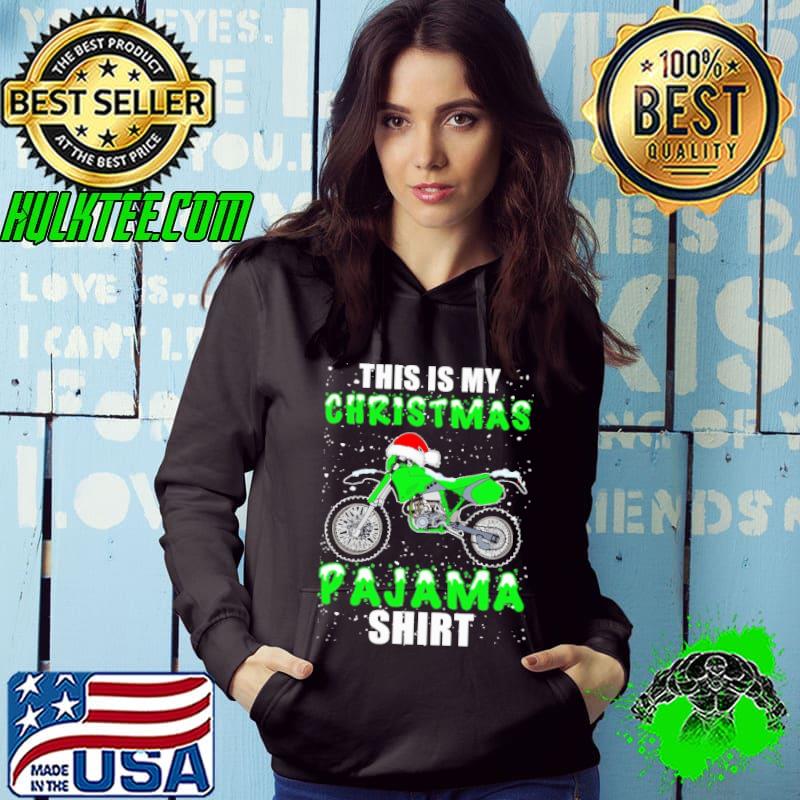 Funny This Is My Christmas Pajama Motocross Shirt