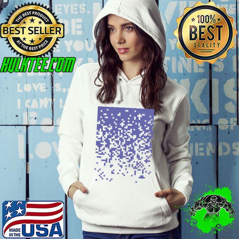 Funny Veri Peri And White Pixel Unisex T-Shirt Hoodie Funny Veri Peri And White Pixel Unisex T-Shirt Hoodie