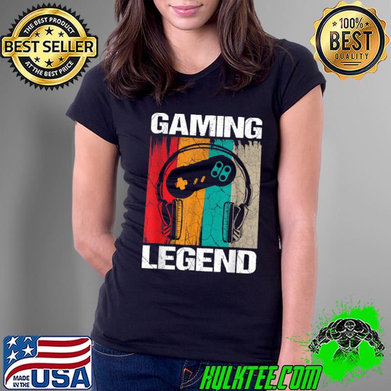 Gaming Legend PC Gamer Video Games Gift Boys Teenager Kids T-Shirt Ladies Tee Gaming Legend PC Gamer Video Games Gift Boys Teenager Kids T-Shirt Ladies Tee