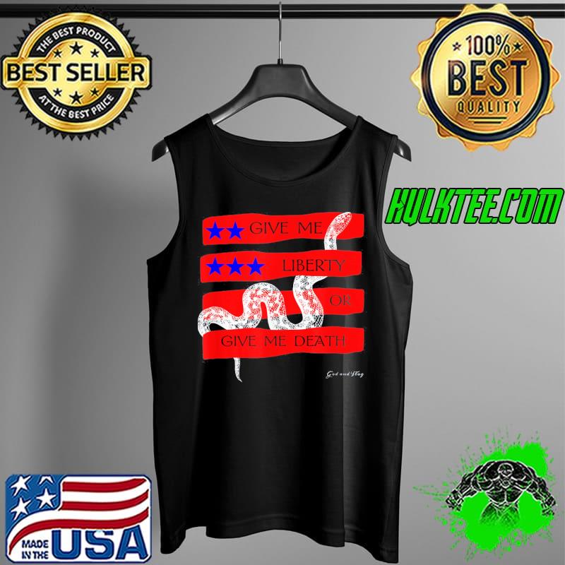 GIVE ME LIBERTY OR GIVE ME DEATH PATRICK HENRY 1816 TRUMP 47 T-Shirt Tank Top GIVE ME LIBERTY OR GIVE ME DEATH PATRICK HENRY 1816 TRUMP 47 T-Shirt Tank Top
