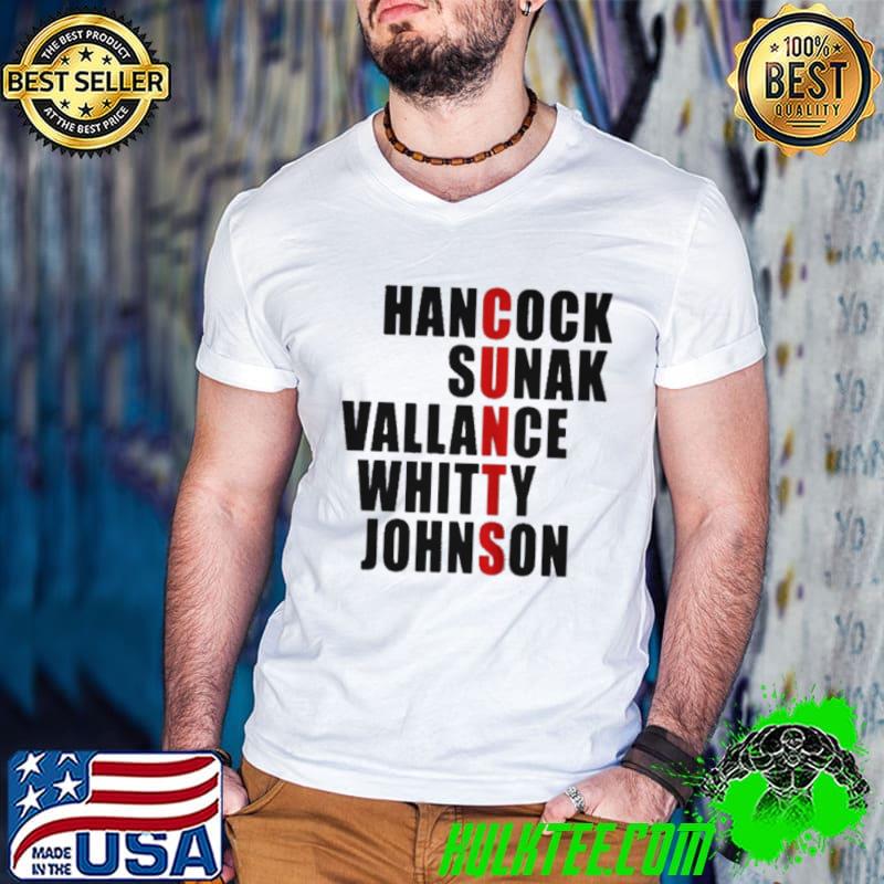 Hancock sunak vallance whitty johnson shirt