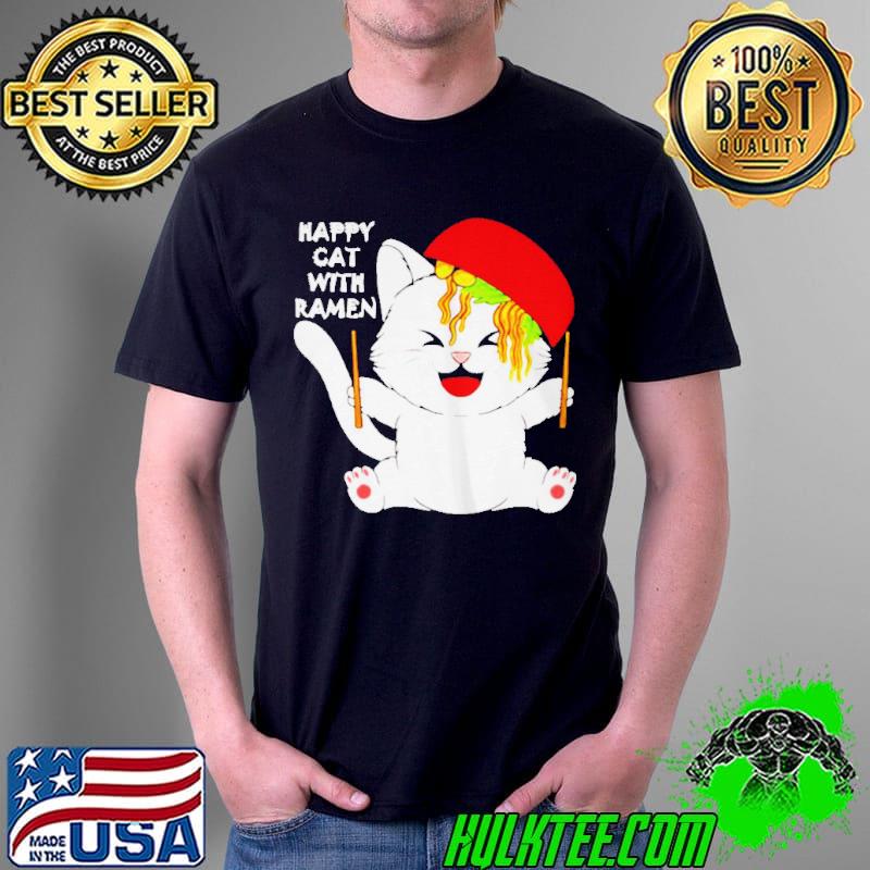 Happy cat with ramen Unisex Happy cat with ramen Unisex