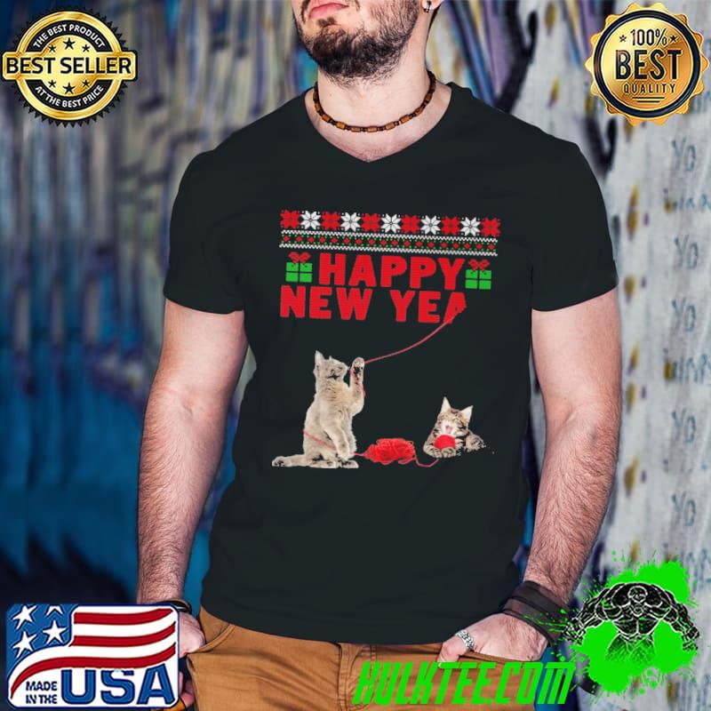 Happy New Year Cat Shirt