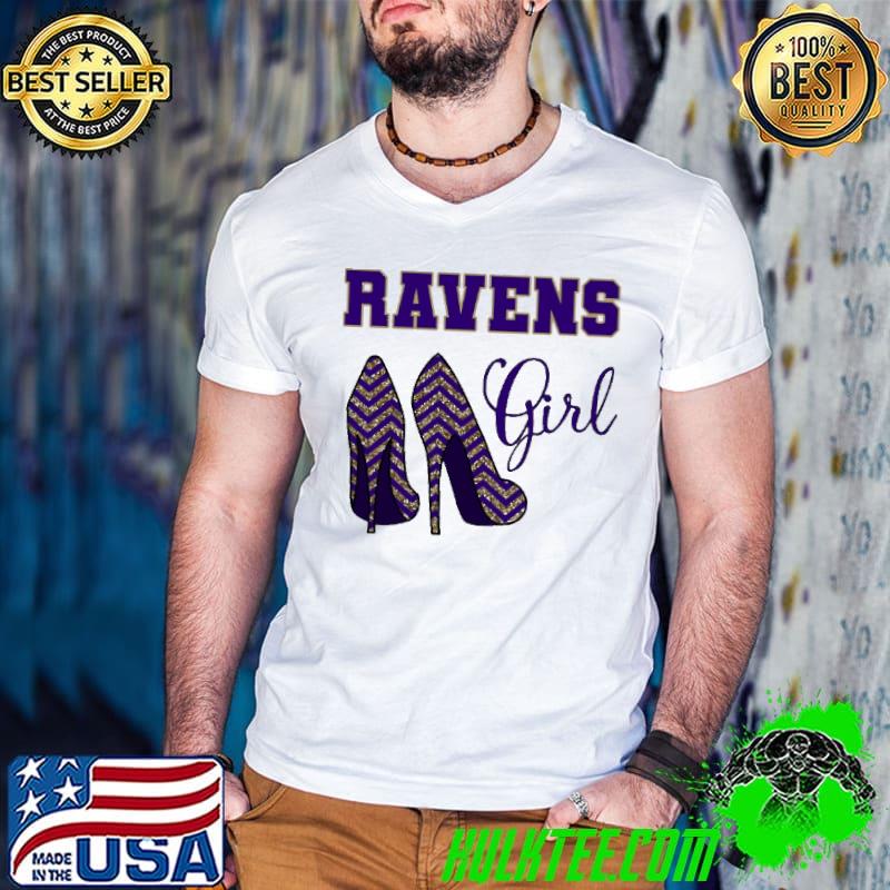 Heels Ravens Girl Shirt
