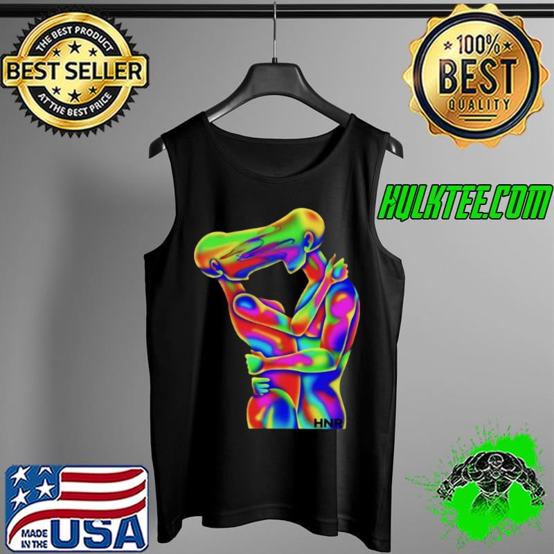 hnr Ldn Plus Intertwined Backprint Oversized Shirt Tank Top hnr Ldn Plus Intertwined Backprint Oversized Shirt Tank Top