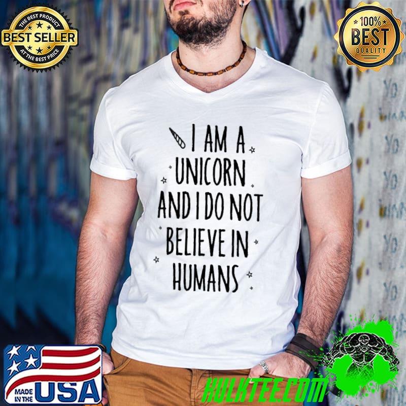 I_m A Unicorn Jumper I Don_t Believe In Humans Mythical Rainbow Sweatshirt