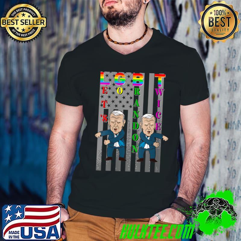 Let's Go Biden tshirt Pro Trump 2024 Flag Anti Joe Biden T-shirt