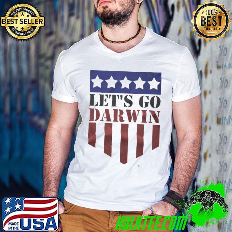 Let's go darwin armorial American flag shirt