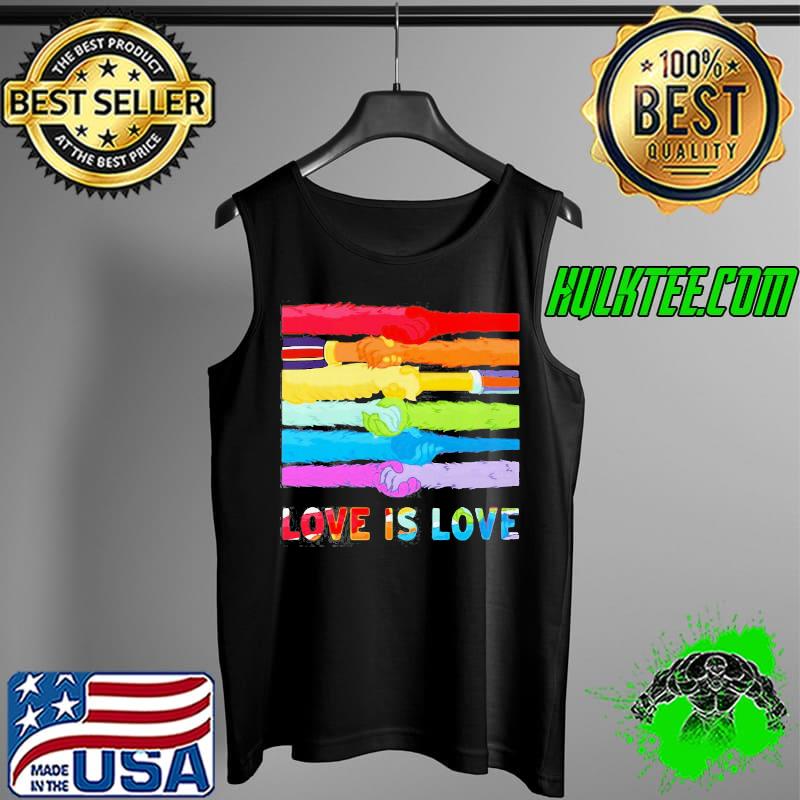 LGBT Love Is Love Hold Hand Shirt Tank Top LGBT Love Is Love Hold Hand Shirt Tank Top