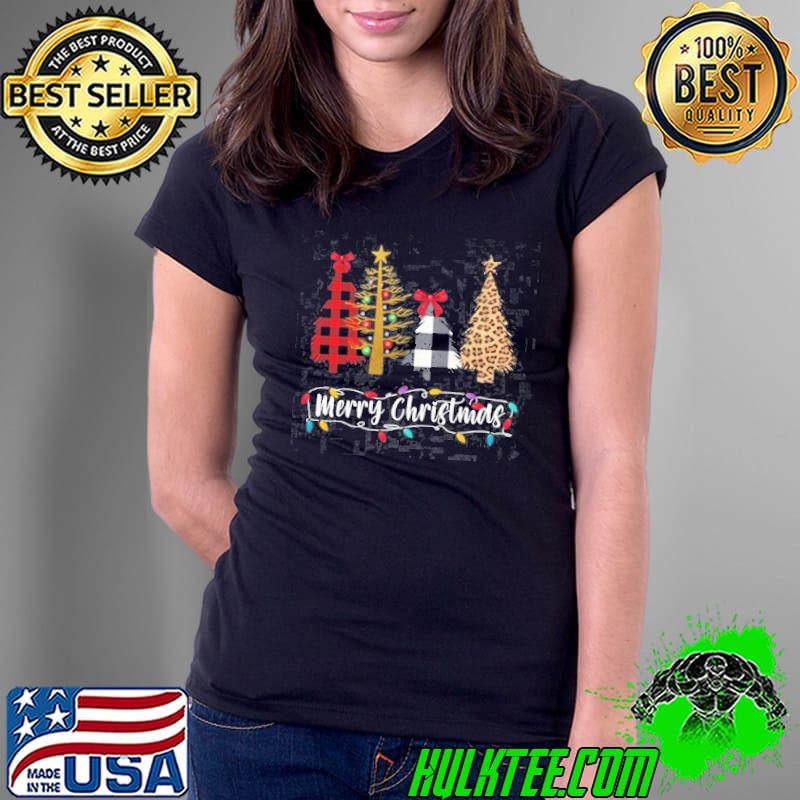 Merry Christmas Tree Shirt Ladies Tee Merry Christmas Tree Shirt Ladies Tee