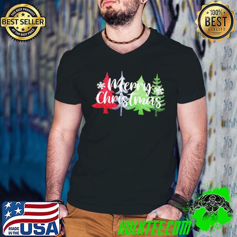 Merry Christmas With Sparkling Trees shirt
