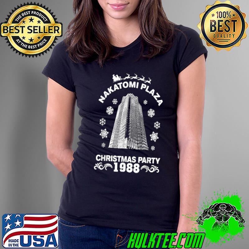 Nakatomi Plaza Christmas Party 1988 Men Boy Pop Culture T-Shirt Ladies Tee Nakatomi Plaza Christmas Party 1988 Men Boy Pop Culture T-Shirt Ladies Tee
