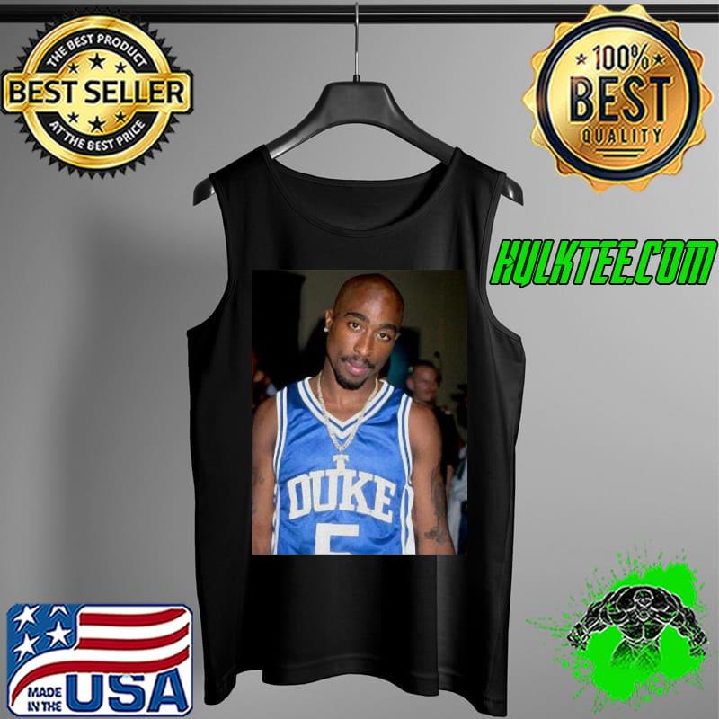 Nice 08 Rapper Tupac Shakur Basketball Blue Devils Shirt Tank Top Nice 08 Rapper Tupac Shakur Basketball Blue Devils Shirt Tank Top