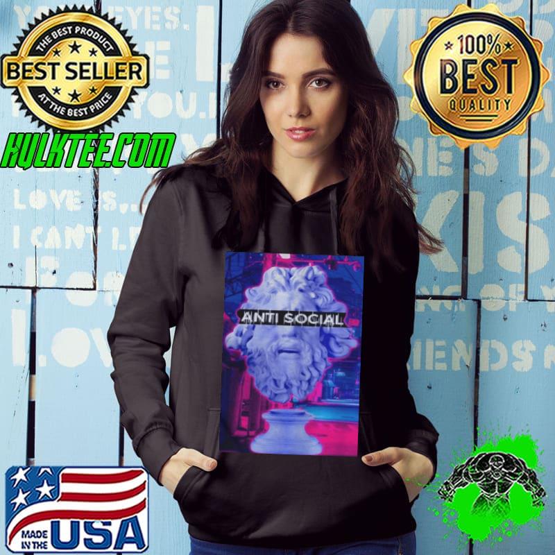 Nice AntI social streetwear grunge clothes aesthetic vaporwave shirt