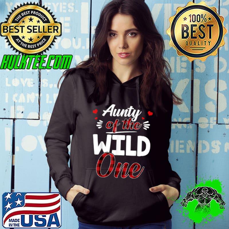 Nice Aunty of the Wild One Buffalo Plaid Lumberjack T Shirt Nice Aunty of the Wild One Buffalo Plaid Lumberjack T Shirt
