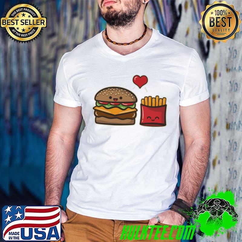 Nice Burger And Fries Valentine Couple Unisex Sweatshirt