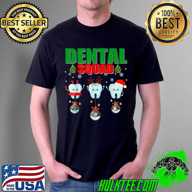 Nice Christmas Dental Squad Funny Teeth with Mask Dentist T Shirt Unisex Nice Christmas Dental Squad Funny Teeth with Mask Dentist T Shirt Unisex