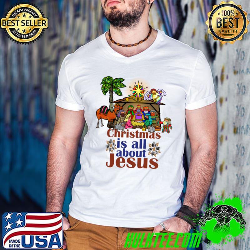 Nice Christmas Nativity Holy Night Birth Jesus Christ Religious T-Shirt