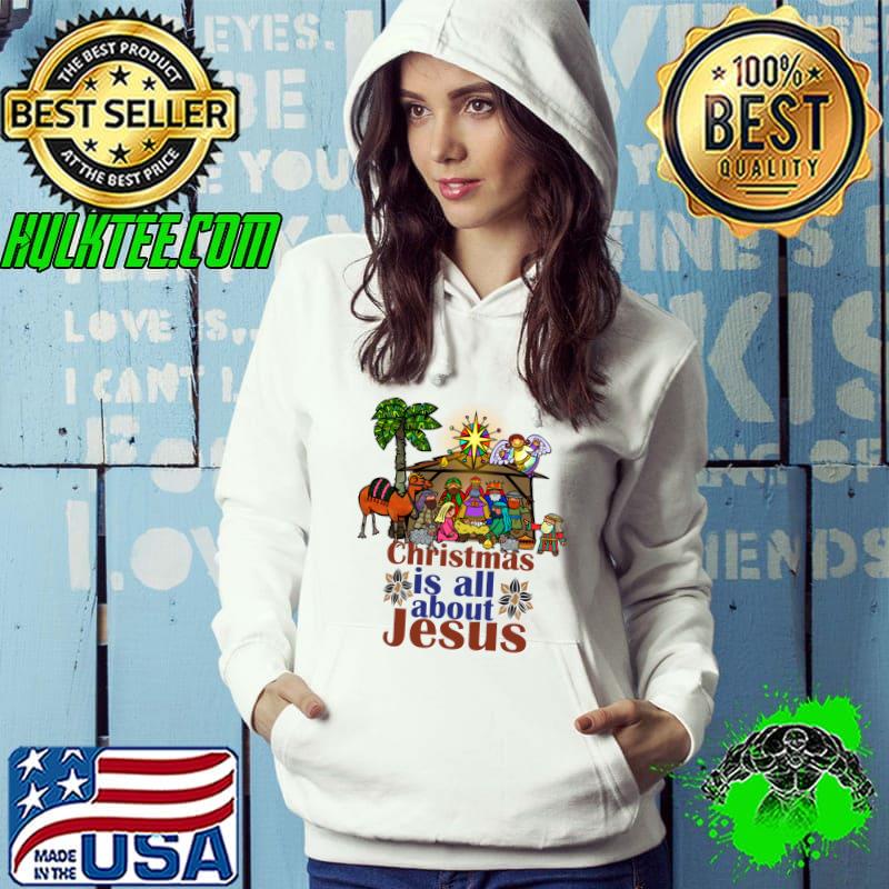 Nice Christmas Nativity Holy Night Birth Jesus Christ Religious T-Shirt Hoodie Nice Christmas Nativity Holy Night Birth Jesus Christ Religious T-Shirt Hoodie